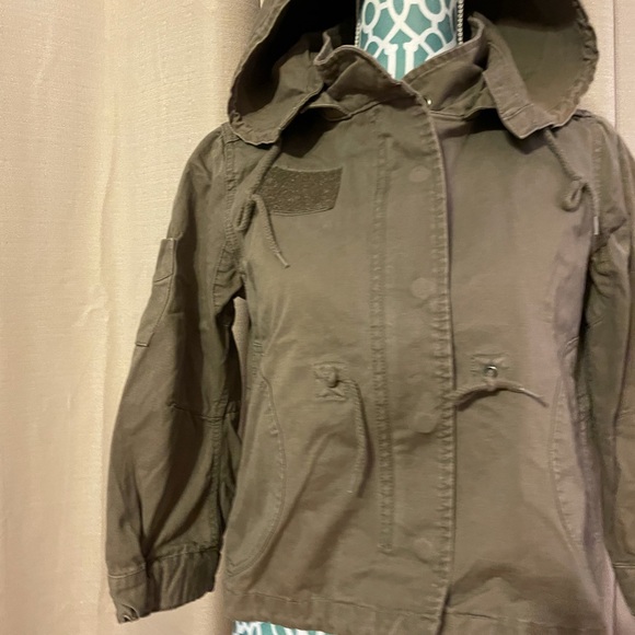 Roxy Green Cropped Utility Jacket - Picture 3 of 16